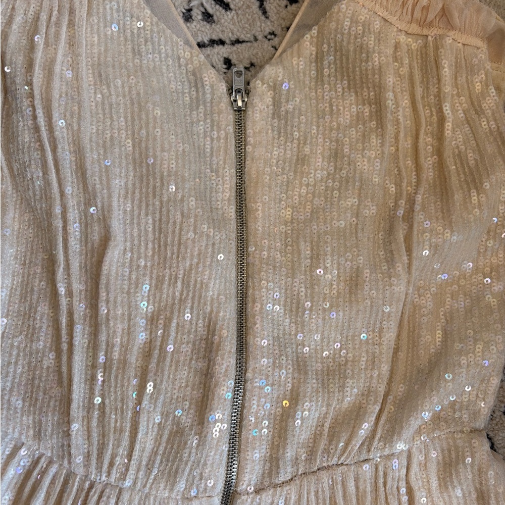 French Connection One Shoulder Cream Dress - Picture 6 of 6